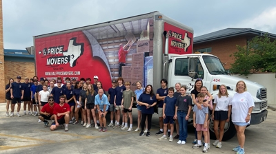 Half Price Movers helping Snack Pak Team Photo