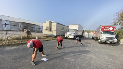 Safety Meeting & Stretch Photo